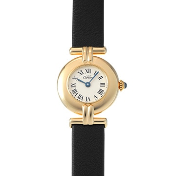 カルティエ マスト コリゼ ヴェルメイユ SM 590002 アイボリー レディース 時計 【中古】【wristwatch】