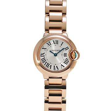 カルティエ バロンブルー 28mm W69002Z2 シルバー ユニセックス 時計 【中古】【wristwatch】