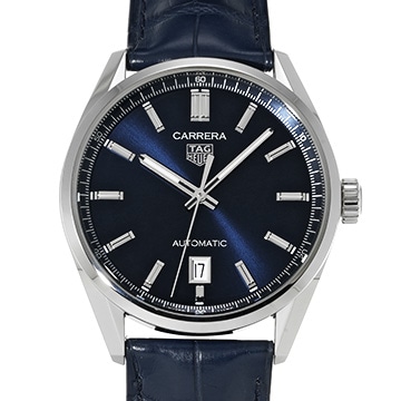 タグ ホイヤー カレラ キャリバー5 デイト WBN2112.FC6504 ブルー メンズ 時計 【中古】【wristwatch】