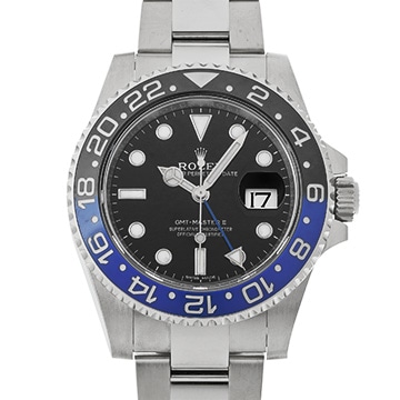 ロレックス GMTマスターII 116710BLNR ブラック メンズ 時計 【中古】【wristwatch】