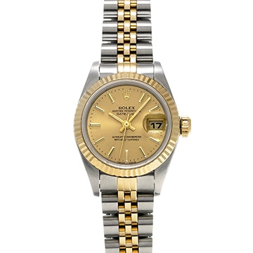 ロレックス デイトジャスト 79173 シャンパン レディース 時計 【中古】【wristwatch】
