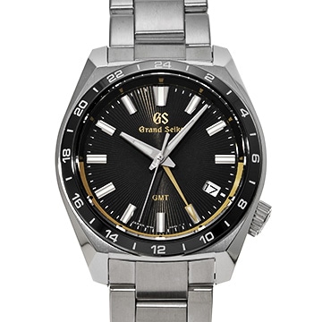 グランドセイコー スポーツコレクション クォーツ GMT 140th SBGN023 ブラック メンズ 時計 【中古】【wristwatch】