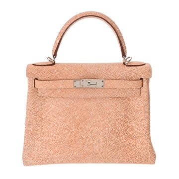 エルメス ケリー 28 内縫い オレンジ ブッフルスキッパー レディース バッグ 【中古】【bag】