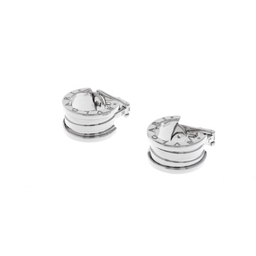 ブルガリ B-ZERO1 イヤリング シルバー K18ホワイトゴールド WG レディース ジュエリー 【中古】【jewelry】
