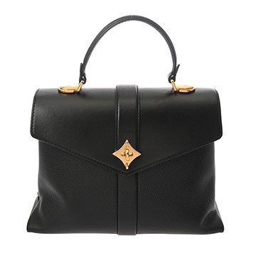ルイ ヴィトン ローズ デ ヴァン PM ブラック カーフレザー レディース バッグ 【中古】【bag】