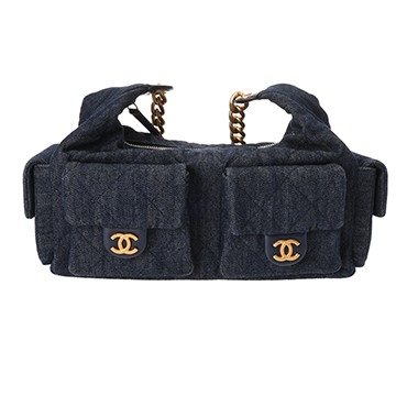 シャネル マトラッセ ホーボーバッグ ブルー AS5339 ウォッシュドデニム レディース バッグ 【中古】【bag】