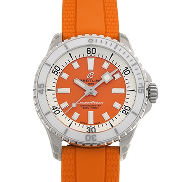 ブライトリング スーパーオーシャン オートマチック 36 A17377211O1S1 オレンジ メンズ 時計 【中古】【wristwatch】