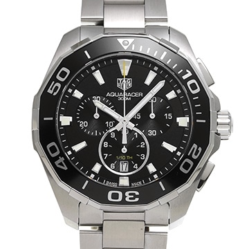 タグ ホイヤー アクアレーサー クォーツ クロノグラフ CAY111A.BA0927 ブラック メンズ 時計 【中古】【wristwatch】