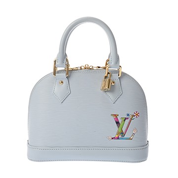 ルイ ヴィトン エピ LV×TM アルマ BB 2WAY 村上隆コラボ ウォッシュドブルー M14197 エピレザー レディース バッグ 【中古】【bag】