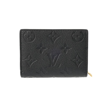 ルイ ヴィトン ポルトフォイユ クレア ブラック M80151 モノグラムアンプラント ユニセックス 財布 【中古】【purse】