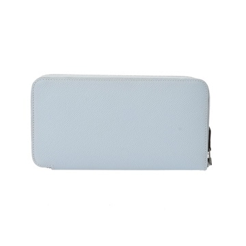 エルメス アザップ ロングシルクイン ブルーブリュム ヴォーエプソン レディース 財布 【中古】【purse】