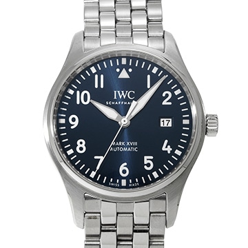 IWC マークXVIII マーク18 プティ・プランス IW327014 ブルー メンズ 時計 【中古】【wristwatch】