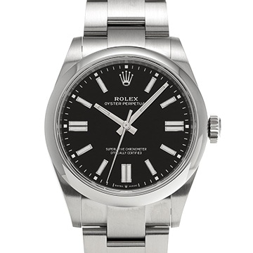 ロレックス オイスターパーペチュアル 41 134300 ブラック メンズ 時計 【中古】【wristwatch】