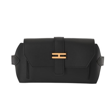 エルメス エラン ポケット 24 ブラック ヴォースイフト/ヴォーエプソン レディース バッグ 【未使用】【bag】