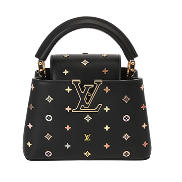 ルイ ヴィトン LV×TM カプシーヌ MINI ブラック M27637 レザー/カウハイドレザー レディース バッグ 【未使用】【bag】