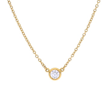 ティファニー バイザヤード ネックレス ゴールド K18イエローゴールド YG レディース ジュエリー 【中古】【jewelry】