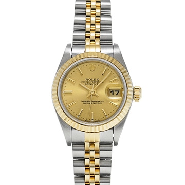 ロレックス デイトジャスト 79173 シャンパン レディース 時計 【中古】【wristwatch】