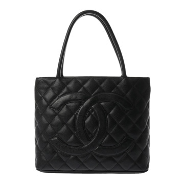 シャネル マトラッセ 復刻トート ブラック A01804 キャビアスキン レディース バッグ 【中古】【bag】