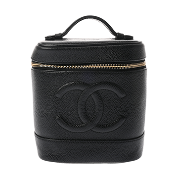 シャネル バニティ ブラック A01998 キャビアスキン レディース バッグ 【中古】【bag】