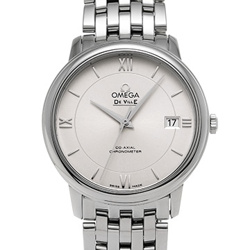 オメガ デ・ヴィル プレステージ コーアクシャル 424.10.37.20.02.001 シルバー メンズ 時計 【中古】【wristwatch】