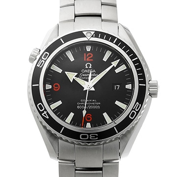 オメガ シーマスター プラネットオーシャン 600 コーアクシャル 2200.51 ブラック メンズ 時計 【中古】【wristwatch】