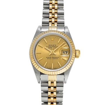 ロレックス デイトジャスト 69173 シャンパン レディース 時計 【中古】【wristwatch】