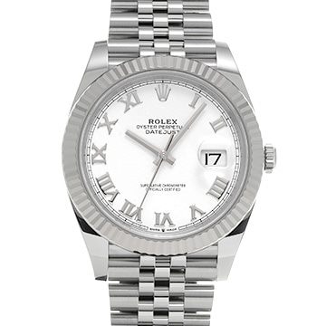 ロレックス デイトジャスト 41 126334 ホワイト メンズ 時計 【中古】【wristwatch】