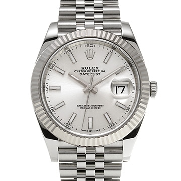 ロレックス デイトジャスト 41 126334 シルバー メンズ 時計 【中古】【wristwatch】
