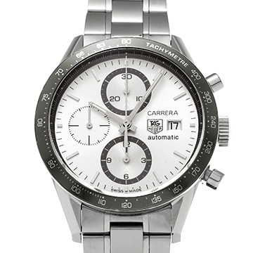 タグ ホイヤー カレラ キャリバー16 クロノグラフ CV2011.BA0786 シルバー メンズ 時計 【中古】【wristwatch】