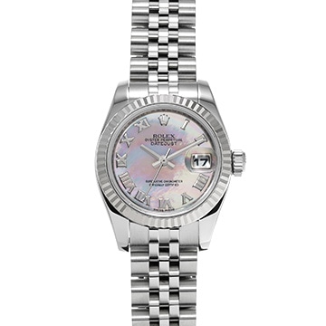 ロレックス レディ デイトジャスト 26 179174NR ホワイトシェル レディース 時計 【中古】【wristwatch】