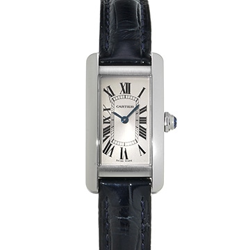 カルティエ タンク アメリカン SM WSTA0016 シルバー レディース 時計 【中古】【wristwatch】