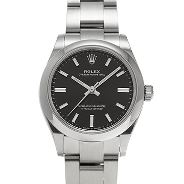 ロレックス オイスターパーペチュアル 31 277200 ブライトブラック ユニセックス 時計 【中古】【wristwatch】