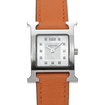 エルメス Hウォッチ HH1.210 シェル/ダイヤモンド レディース 時計 【中古】【wristwatch】