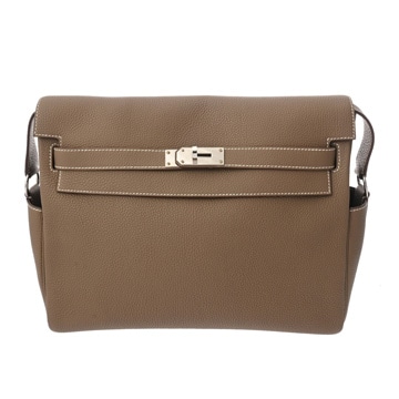 エルメス ケリー メッセンジャー GM エトゥープ トゴ ユニセックス バッグ 【中古】【bag】