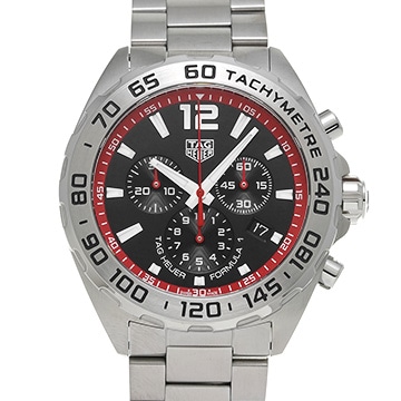 タグ ホイヤー フォーミュラ1 クォーツ クロノグラフ CAZ101Y.BA0842 ブラック メンズ 時計 【中古】【wristwatch】