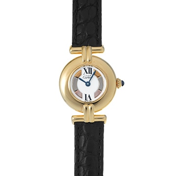 カルティエ マスト コリゼ  ヴェルメイユ SM 590002 ホワイト レディース 時計 【中古】【wristwatch】
