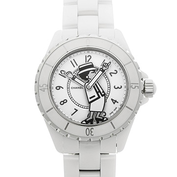 シャネル J12 マドモアゼル H5241 ホワイト メンズ 時計 【中古】【wristwatch】