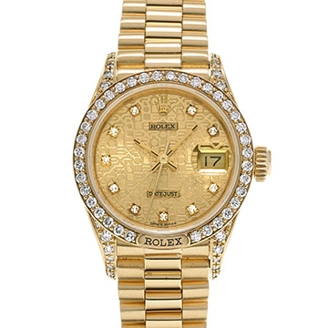 ロレックス デイトジャスト 69158G シャンパンコンピュータ/ダイヤモンド レディース 時計 【中古】【wristwatch】