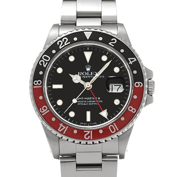 ロレックス GMTマスターII 16760 ブラック メンズ 時計 【中古】【wristwatch】