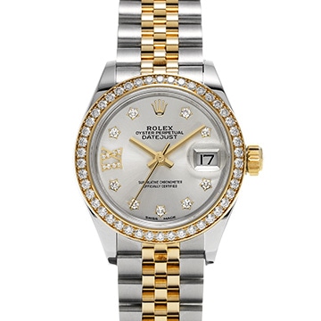 ロレックス レディ デイトジャスト 28 279383RBR シルバー/ダイヤモンド レディース 時計 【中古】【wristwatch】