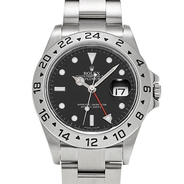 ロレックス エクスプローラーII 16570 ブラック メンズ 時計 【中古】【wristwatch】