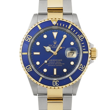 ロレックス サブマリーナ デイト 16613 ブルー メンズ 時計 【中古】【wristwatch】