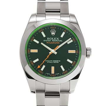 ロレックス ミルガウス 116400GV ブラック メンズ 時計 【中古】【wristwatch】
