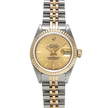 ロレックス デイトジャスト 69173 シャンパン レディース 時計 【中古】【wristwatch】