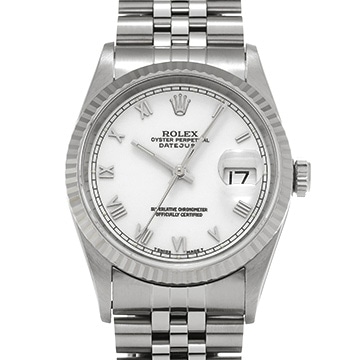 ロレックス デイトジャスト 16234 ホワイト メンズ 時計 【中古】【wristwatch】