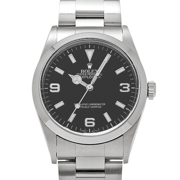 ロレックス エクスプローラー 14270 ブラック メンズ 時計 【中古】【wristwatch】