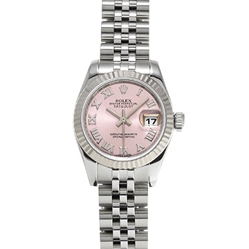 ロレックス デイトジャスト 179174 ピンク レディース 時計 【中古】【wristwatch】