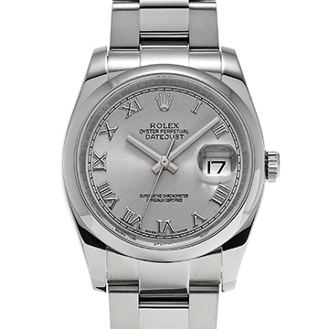 ロレックス デイトジャスト 116200 グレー メンズ 時計 【中古】【wristwatch】