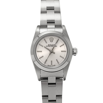 ロレックス オイスターパーペチュアル 76080 シルバー レディース 時計 【中古】【wristwatch】