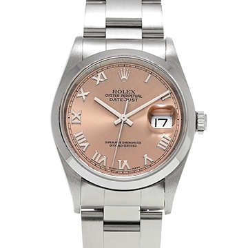 ロレックス デイトジャスト 16200 ピンク メンズ 時計 【中古】【wristwatch】